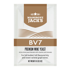 Mangrove Jack's Premium BV7 Wine Yeast 8g Sachet - SPECIAL OFFER AS BEST BEFORE IS 31/08/2024