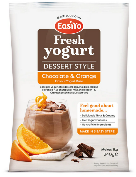 EasiYo Chocolate & Orange Flavoured Dessert Style Yogurt Sachet