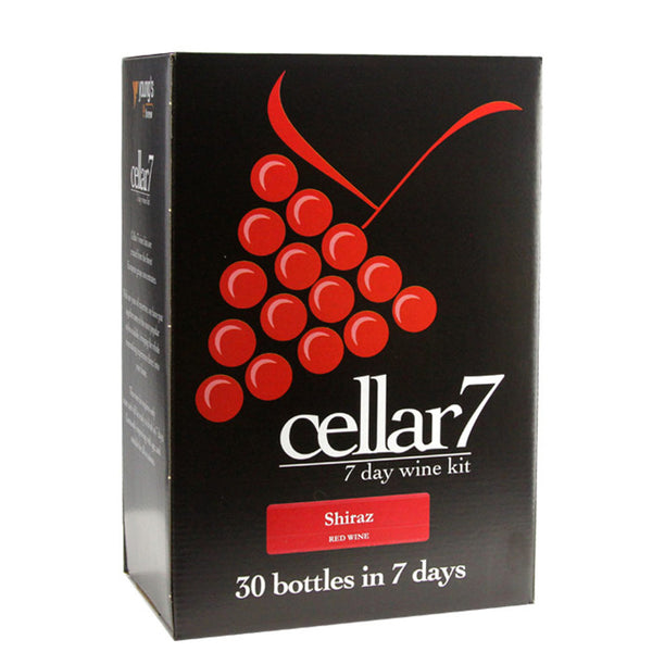 Cellar 7 by Youngs 30 Bottle 7 Day Wine Kit - Shiraz