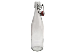 Clear Glass 500ml Swing Top Beer Bottles Complete With Closures - Box of 12