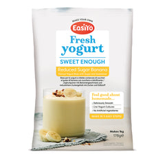 EasiYo Sweet Enough Banana Flavoured Yogurt Sachet 178g - SPECIAL OFFER AS BEST BEFORE IS 15/09/2024