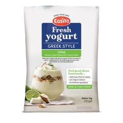 EasiYo Greek Style Lime With Coconut Bits Yogurt Sachet 210g - SPECIAL OFFER AS BEST BEFORE IS 20/04/2025